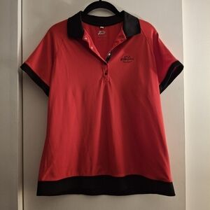 Tail Red Women's Golf LPGA International Polo with Black Accents